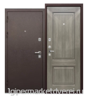 Входная металлическая дверь Титан Букле Антрацит Ясень Графит Эмаль производителя Феррони