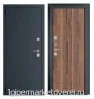Входная металлическая дверь ТЕРМО 41 RAL 7024 Муар производителя ДВЕРИЕСТЬ.РФ