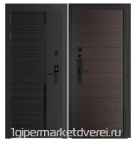 Входная металлическая дверь Стальная 17С Черный муар производителя ДВЕРИЕСТЬ.РФ