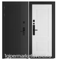 Входная металлическая дверь Стальная 17С Черный муар производителя ДВЕРИЕСТЬ.РФ