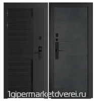 Входная металлическая дверь Стальная 17С Черный муар производителя ДВЕРИЕСТЬ.РФ