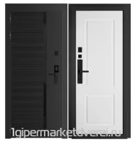 Входная металлическая дверь Стальная 17С Черный муар производителя ДВЕРИЕСТЬ.РФ