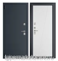Входная металлическая дверь ТЕРМО 41 RAL 7024 Муар производителя ДВЕРИЕСТЬ.РФ