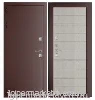 Входная металлическая дверь Стальная 16 Антик медь производителя ДВЕРИЕСТЬ.РФ