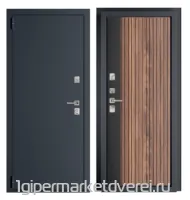 Входная металлическая дверь ТЕРМО 41 RAL 7024 Муар производителя ДВЕРИЕСТЬ.РФ
