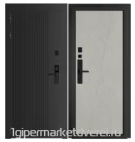 Входная металлическая дверь Стальная 17С Черный муар производителя ДВЕРИЕСТЬ.РФ